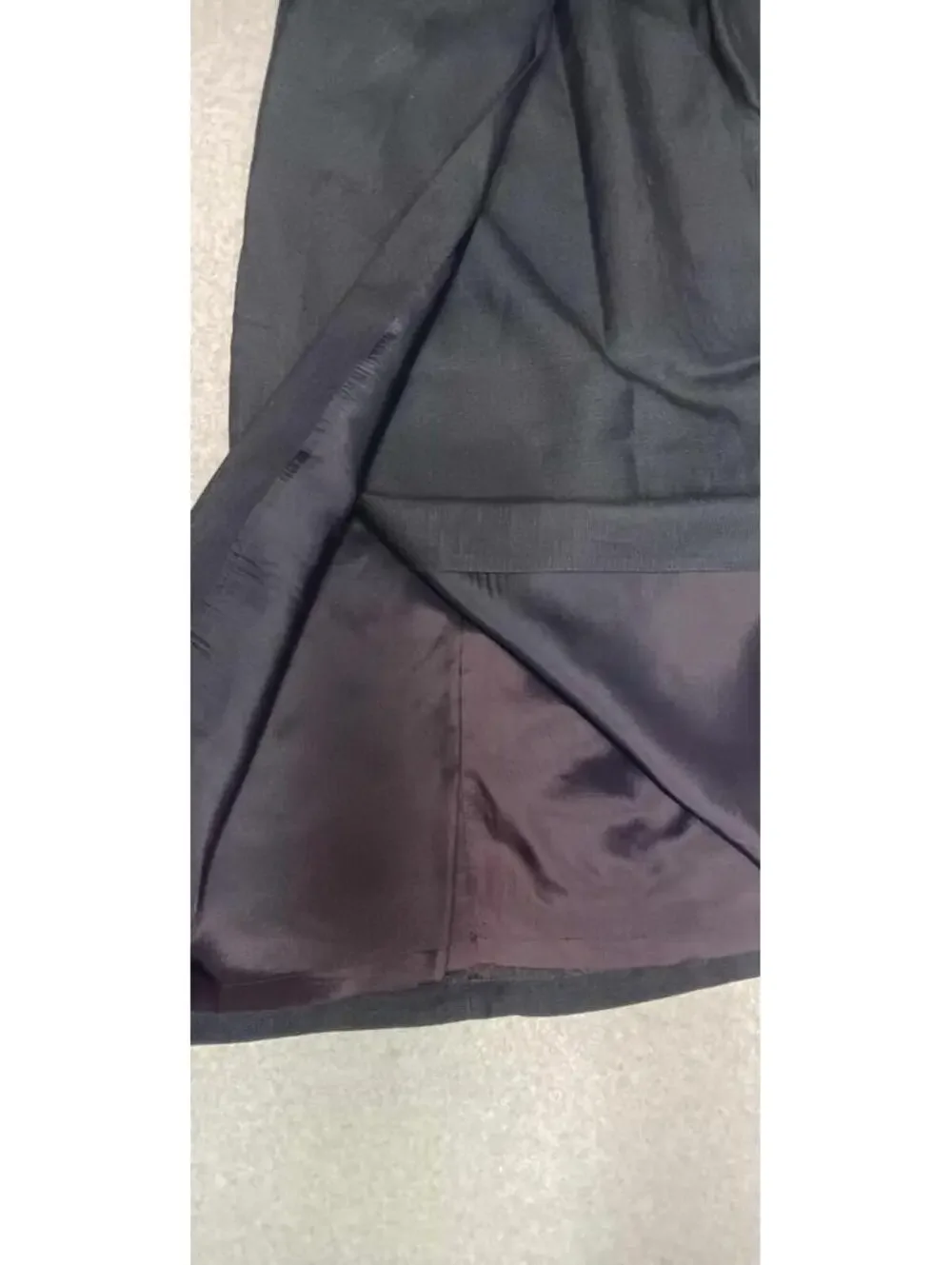Ann Taylor Linen Blend Maxi Wrap Skirt Womens Size 12 Black Old Money Quiet... - Picture 5 of 7